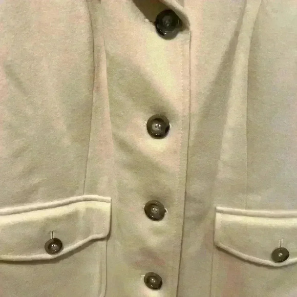 NWT Ann Taylor SZ 10P Cream Coat - Picture 3 of 4